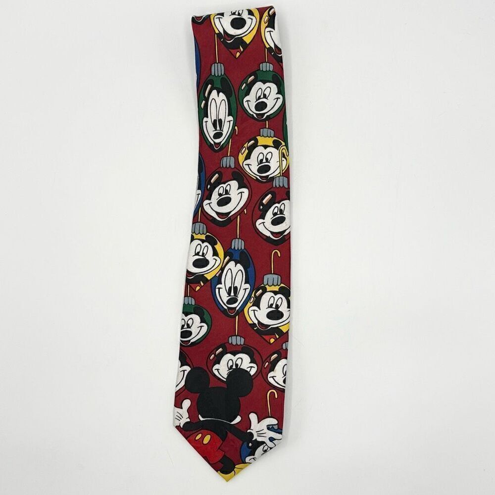 Mickey Unlimited Mickey Mouse Christmas Ornament Neck Tie